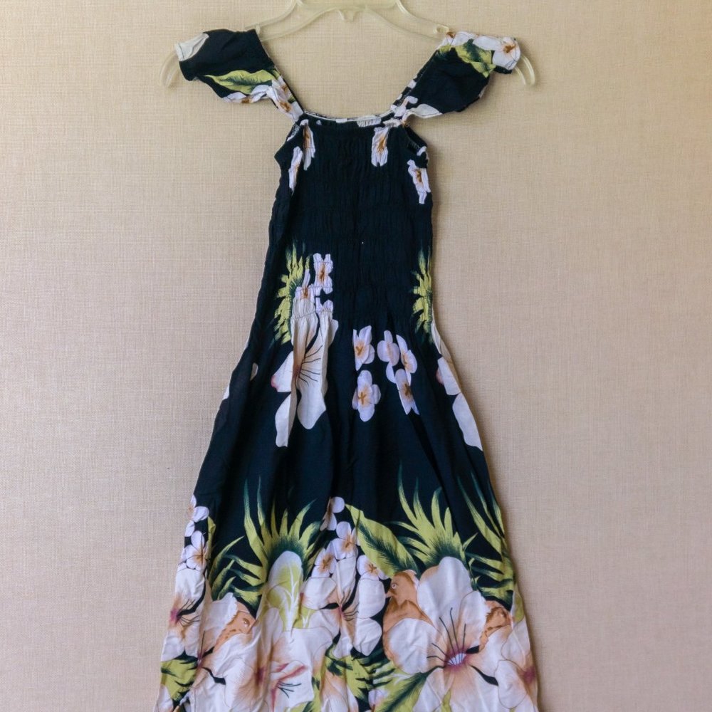 Floral Print Ruffled Flowy Dress